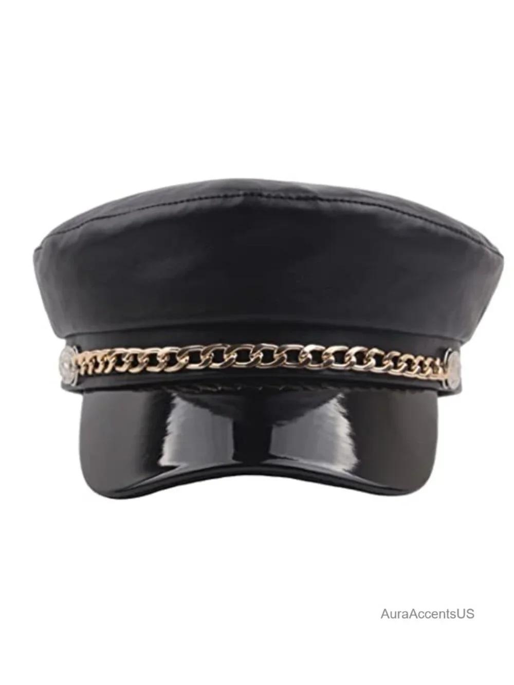 PU Newsboy Cabbie Baker Boy Peaked Beret Cap Adjustable